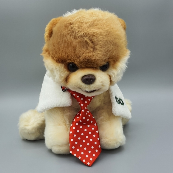 Pet Business Work Tie Red Polka Dot OS Adjustable Professional Dog Cat Neck Tie - Picture 3 of 8